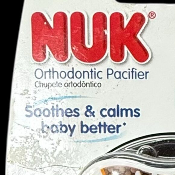 Nuk Pacifiers Orthodontic Silicone 6-18 M Football & Basketball BPA Free New - Picture 2 of 11